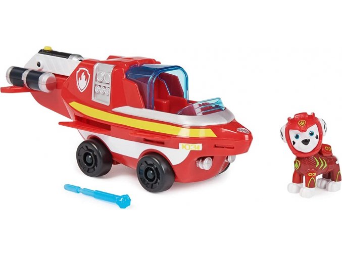 Paw Patrol Aqua Vozidla s figurkou Marshall