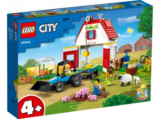 LEGO® City 60346 Stodola a zvířátka z farmy