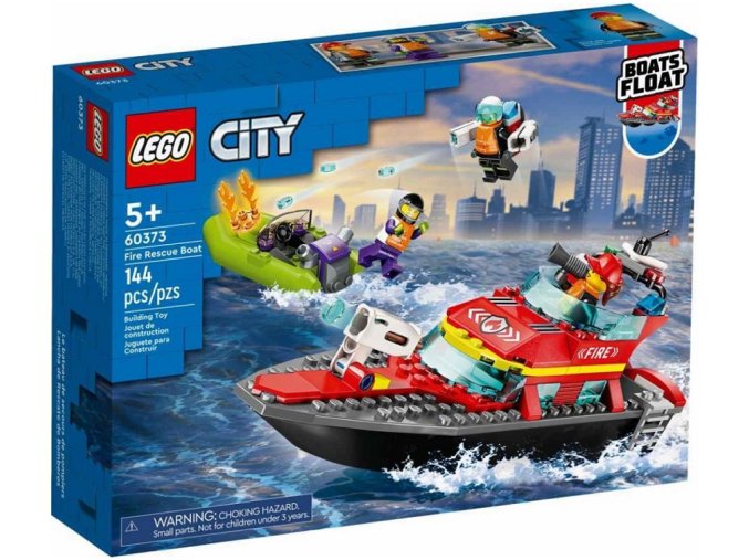 LEGO® City 60373 Hasičská záchranná loď a člun