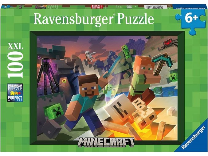 Ravensburger Minecraft Monstra z Minecraftu 100XXL dílků