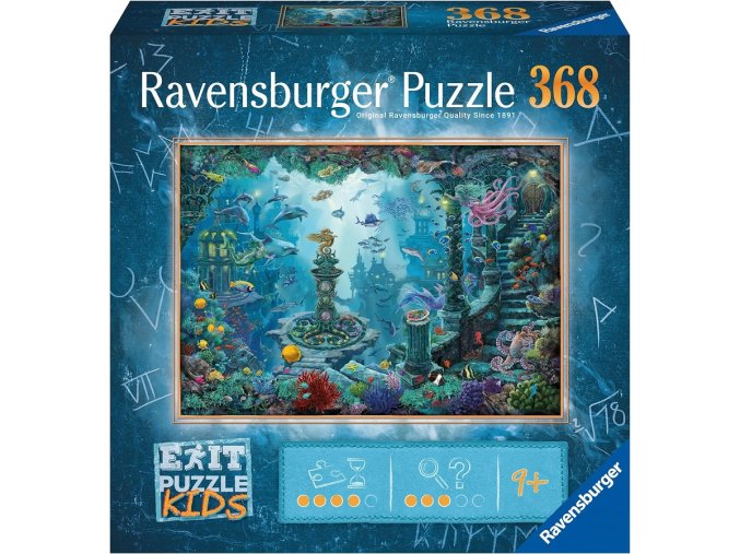 Ravensburger EXIt KIDS puzzle: Potopená Atlantida 368 dílků