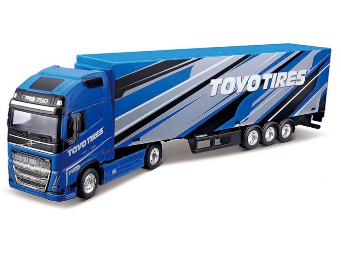 Bburago 1:43 Volvo FH16 Globetrotter 750 XXL / Trailer - Toyo Tires