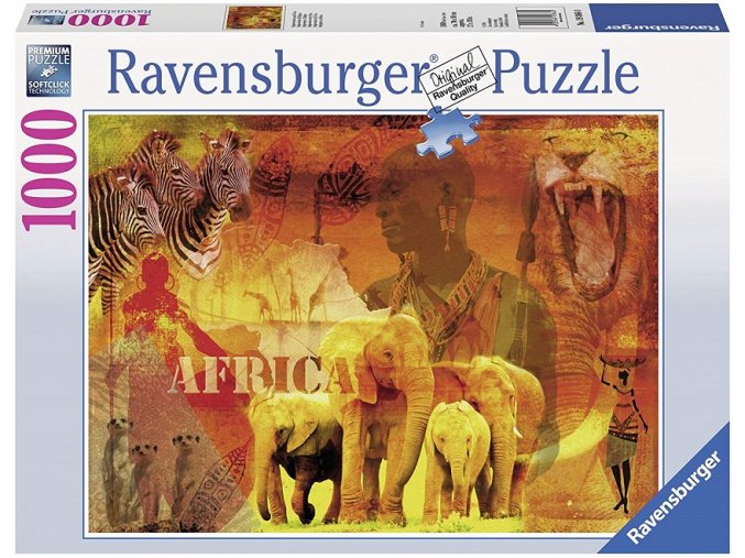puzzle Dojmy z Afriky 1000d, Ravensburger