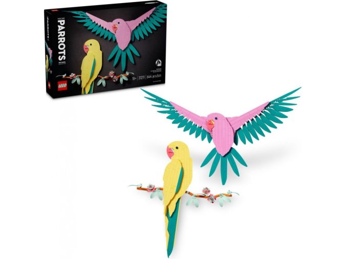 LEGO® Art Kolekce zvířat – Papoušci ara