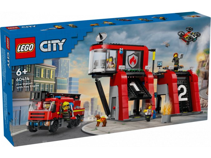 LEGO® City 60414 Hasičská stanice s hasičským vozem