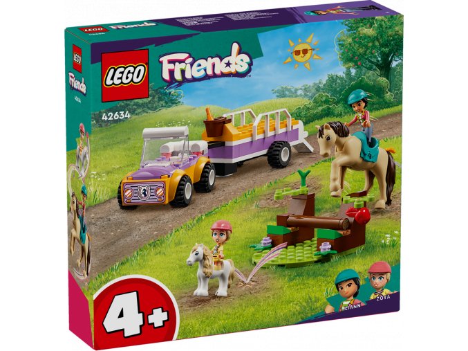 LEGO® Friends 42634 Přívěs s koněm a poníkem