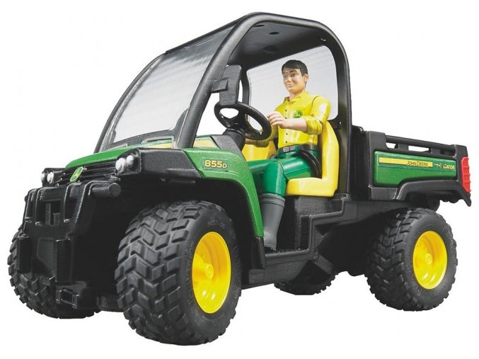 BRUDER 2490 John Deere Gator XUV 855D + figurka