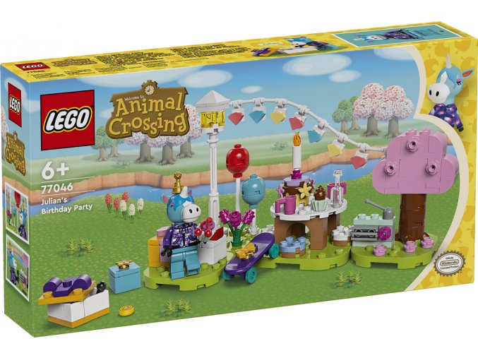 LEGO® Animal Crossing™ 77046 Julian a oslava narozenin