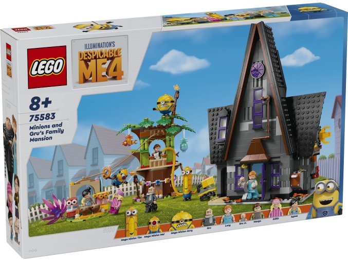 LEGO® Minions 75583 Mimoni a Gruův rodinný dům