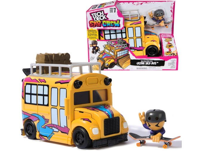Tech Deck Spin Master SK8 Crew Autobus Playset