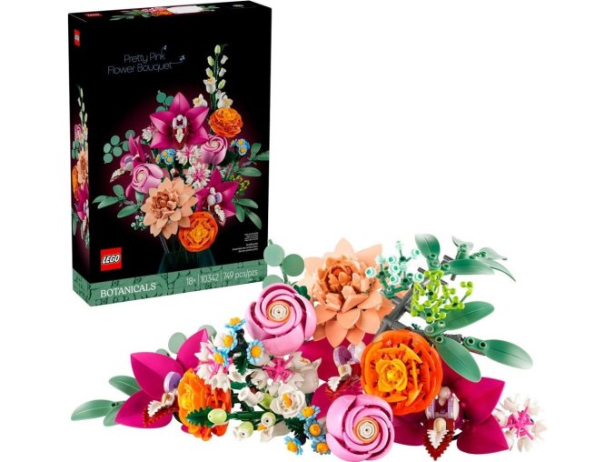 LEGO® Icons 10342 Krásná kytice růžových květin