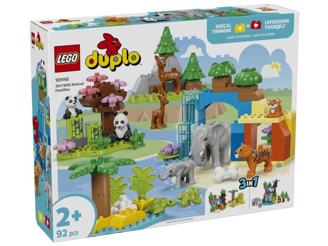 LEGO® DUPLO® 10446 Rodinky divokých zvířat 3 v 1