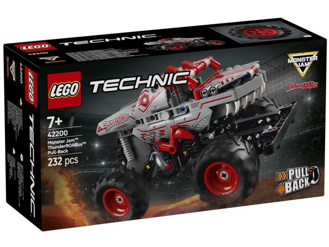 LEGO® TECHNIC 42200 Monster Jam™ ThunderROARus™ s natahovacím motorem