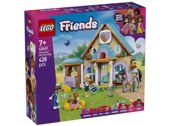 LEGO® Friends 42651 Veterinární klinika pro koně a domácí mazlíčky