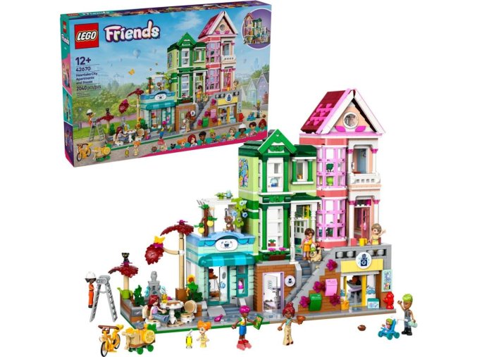LEGO® Friends 42670 Apartmány a obchody v městečku Heartlake
