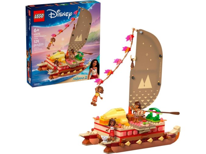 LEGO® Disney 43270 Vaiana a dobrodružství na kánoi