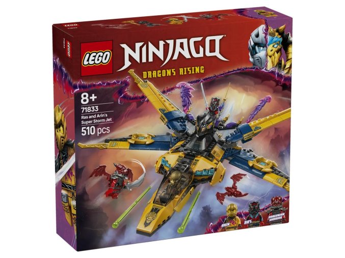 LEGO® NINJAGO® 71833 Ras, Arin a superbouřkové letadlo
