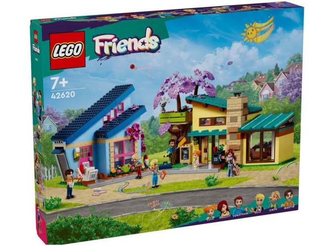 LEGO® Friends 42620 Rodinné domy Ollyho a Paisley