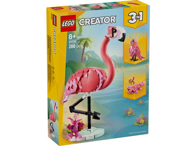 LEGO® Creator 31170 Divoká zvířata: Růžový plameňák