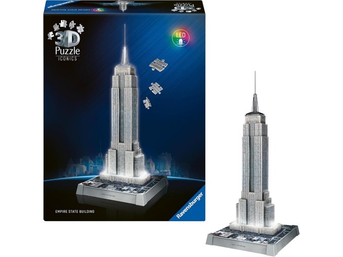 Ravensburger 3D puzzle Iconics: Empire State Building, LED