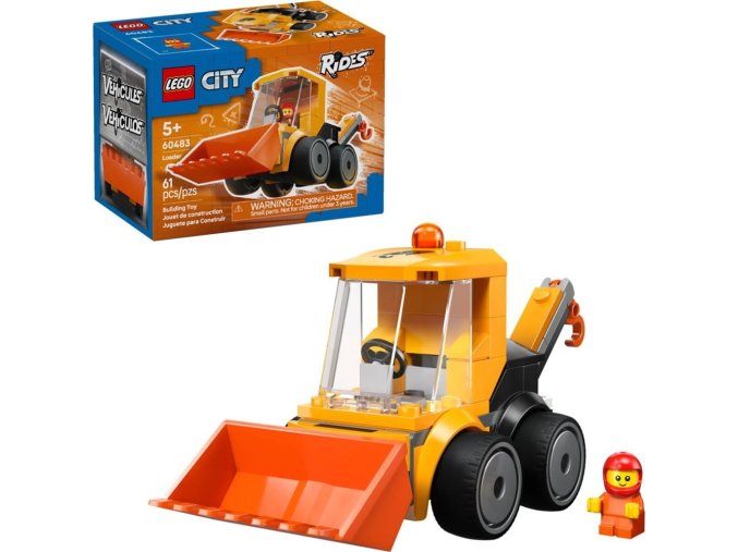 LEGO® CITY 60483 Autíčka – Stavební nakladač