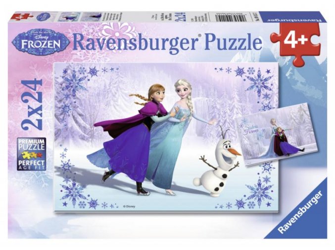 puzzle Ledové království 2x24 dílků, Ravensburger