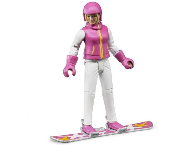 BRUDER 60420 Bworld Figurka Snowboardistka