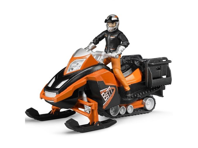 BRUDER 63101 Sněžný skútr s řidičem
