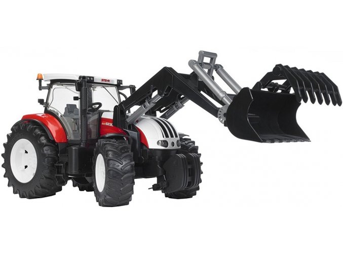 BRUDER 3091 Traktor STEYR CVT 6230 s čelním nakladačem