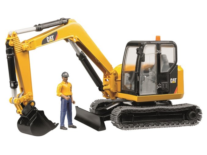 BRUDER 2466 CAT Minibagr s figurkou