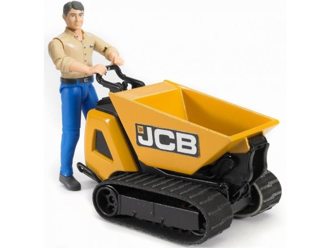 BRUDER 62004 Pásový přepravník JCB s figurkou