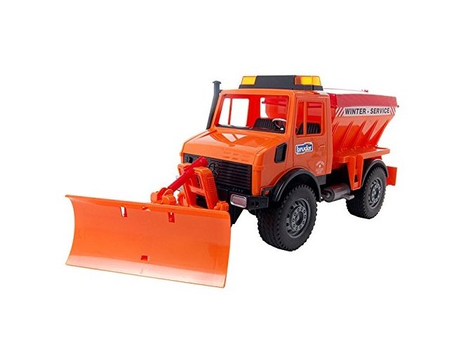 Bruder 2572 MB unimog pro zimní práce s radlicí