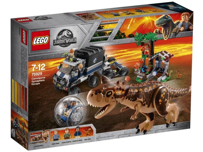 LEGO Jurassic World 75929 Útěk před Carnotaurem z Gyrosféry