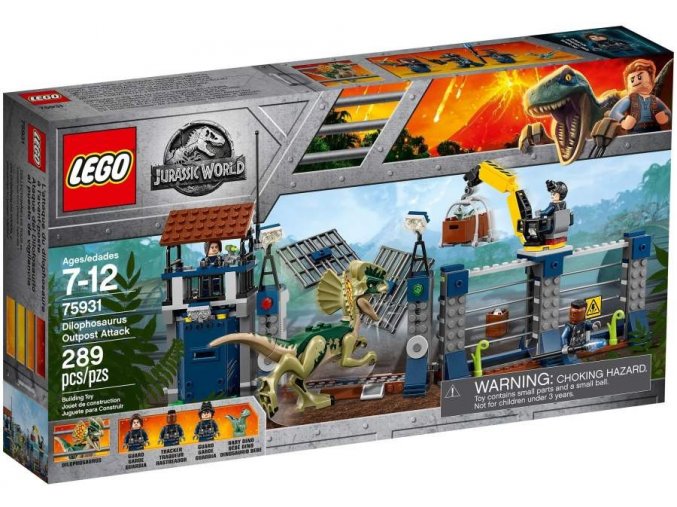 Lego Jurassic World 75931 Útok Dilophosaura na hlídku