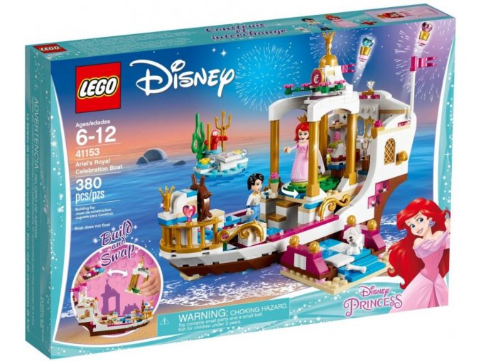 LEGO Disney Princezny 41153 Arielin královský člun na oslavy