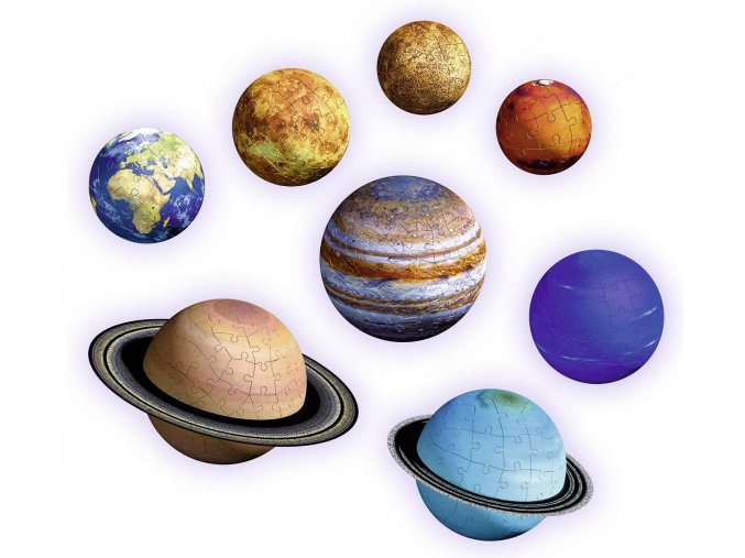 Ravensburger 3D Puzzle - Planetární soustava - 522 dílků