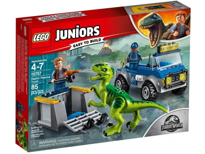 LEGO Juniors 10757 Vozidlo pro záchranu Raptora