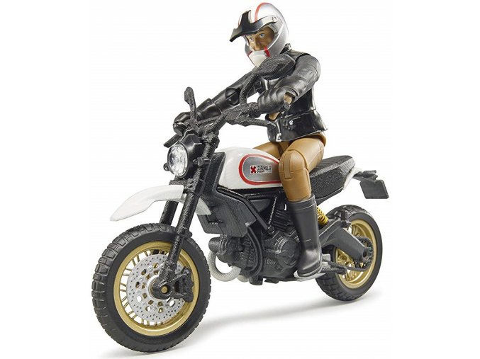Bruder 63051 Ducati Scrambler Desert Sled s řidičem