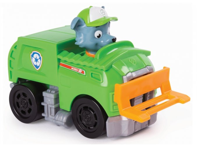 Spin Master Paw Patrol Malá vozidla s figurkou Rocky a jeho záchranářské auto