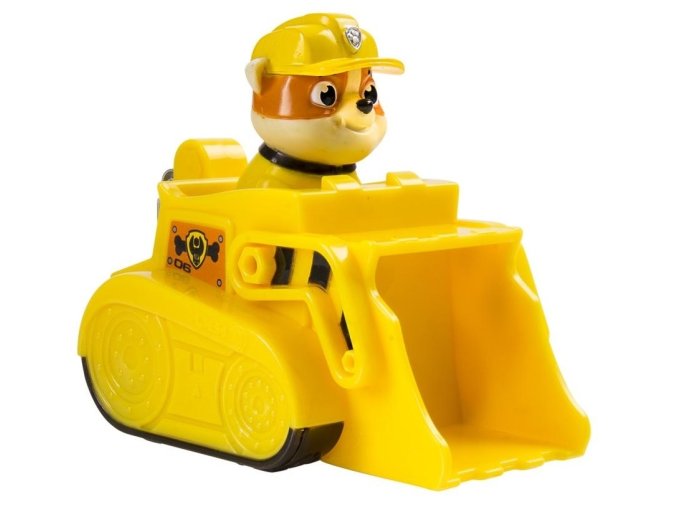 Spin Master Paw Patrol Malá vozidla s figurkou Rubble Záchranářský pásový bagr
