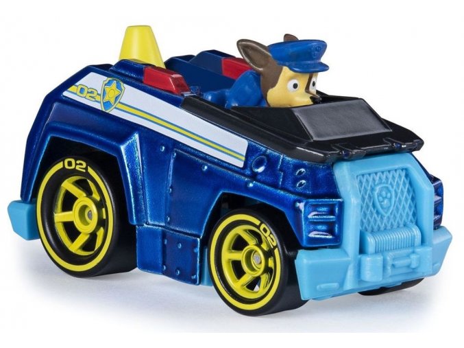 Spin Master Paw Patrol Kovová autíčka superhrdinů Chase