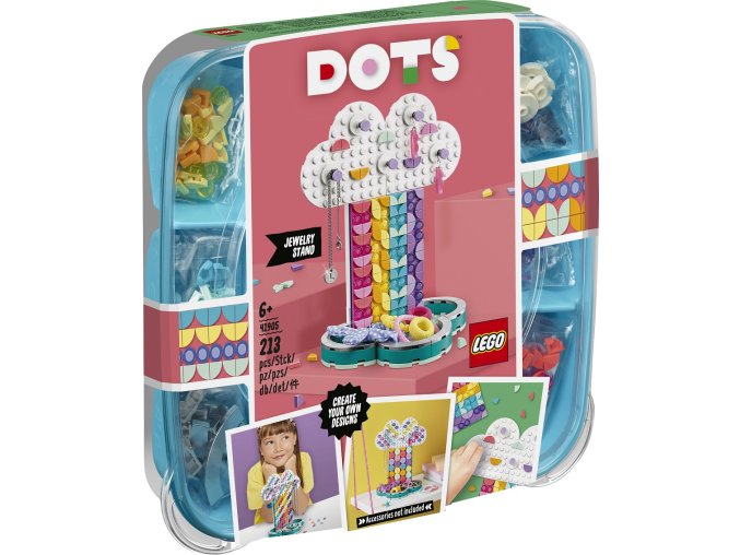LEGO DOTS 41905 Duhový stojan na šperky