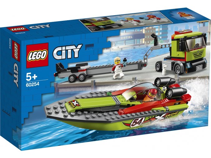 LEGO City 60254 Přeprava závodního člunu