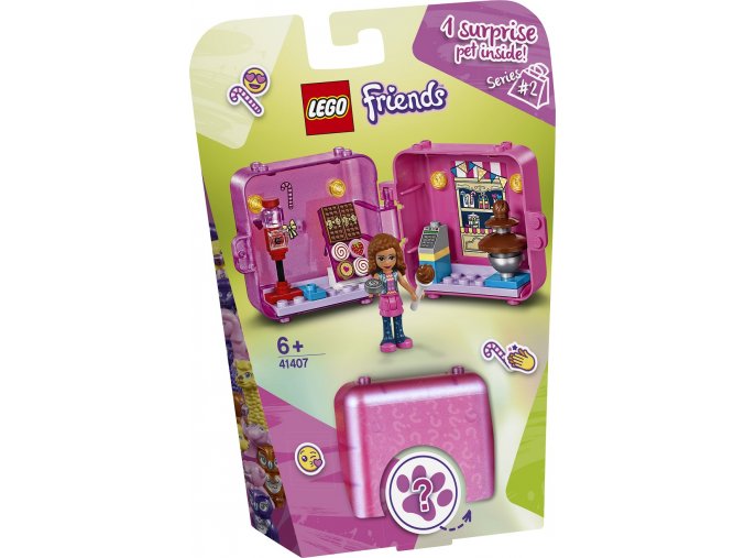 LEGO Friends 41407 Herní boxík: Olivia a cukrárna