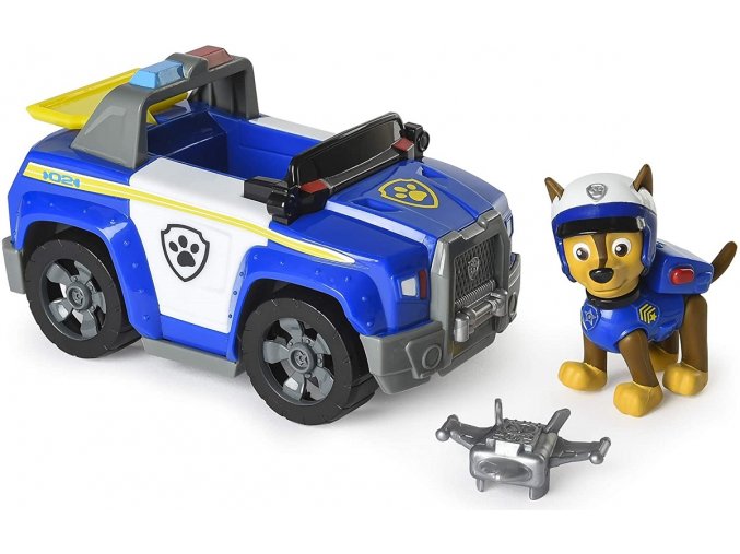 Spin Master Paw Patrol Základní vozidla s figurkou Chase