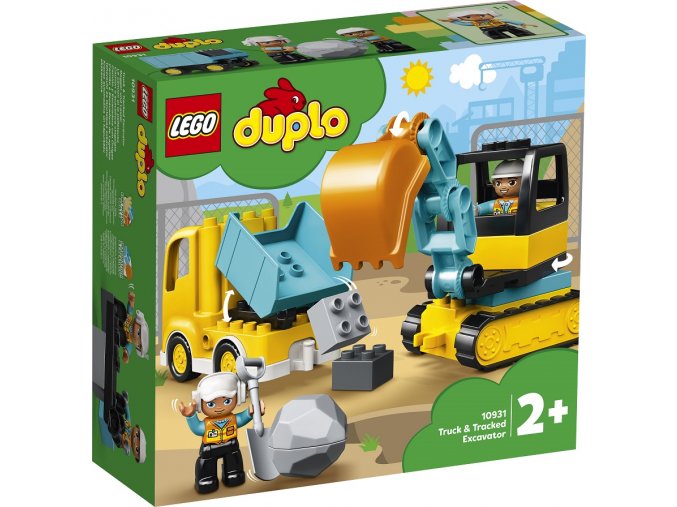 LEGO DUPLO 10931 Náklaďák a pásový bagr