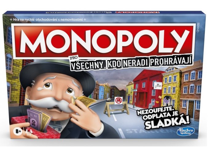 Hasbro Monopoly pro všechny, kdo neradi prohrávají