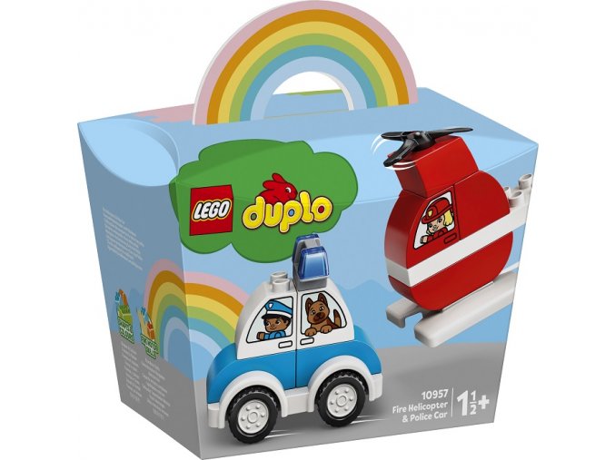 LEGO DUPLO 10957 Hasičský vrtulník a policejní auto