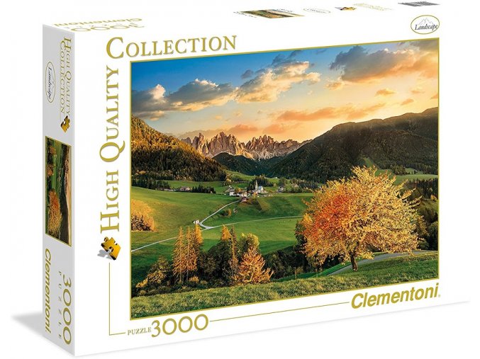 Clementoni Puzzle Svatá Magdaléna, Dolomity, Itálie 3000 dílků