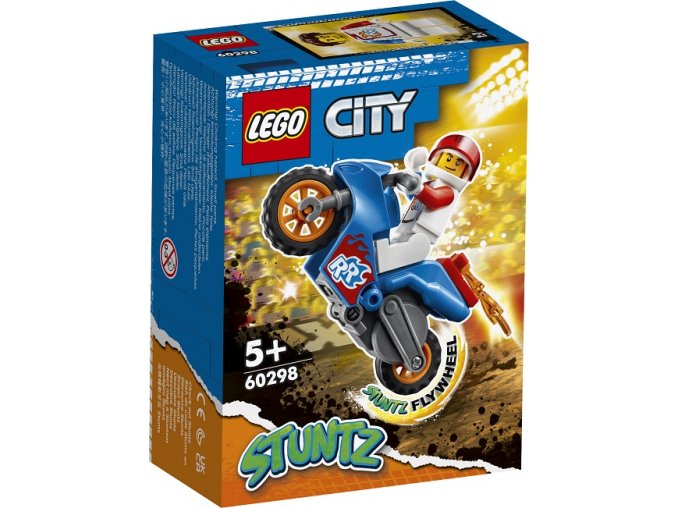 LEGO City 60298 Kaskadérská motorka s raketovým pohonem